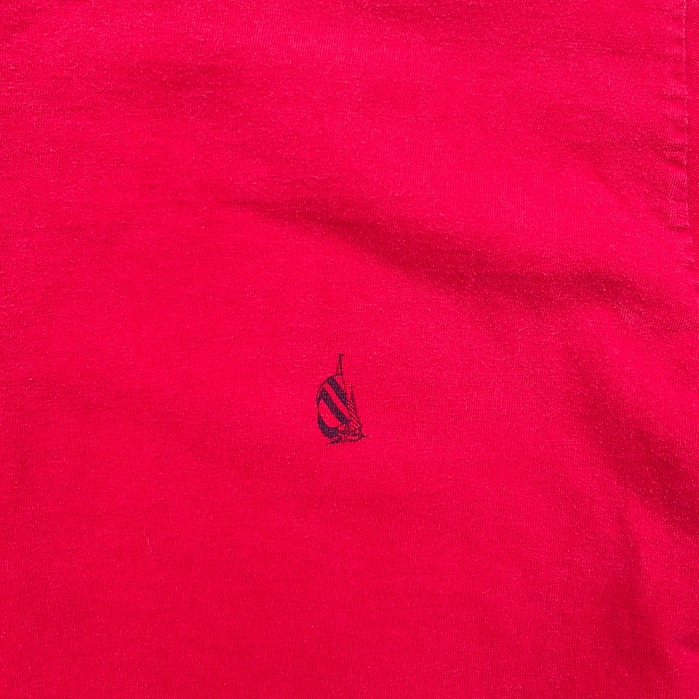 Vintage Nautica Red Logo Tshirt Large